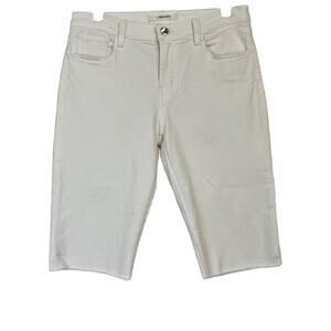 J Brand Women’s 811 Bermuda Denim Shorts White Size 28 EUC